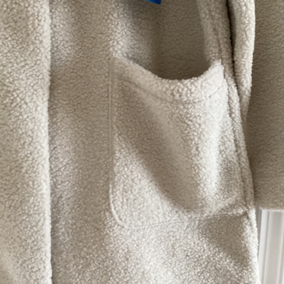 Women's Columbia Panorama Sherpa Long Jacket Coat Cream/Oatmeal/Dark Stone 1X - Picture 7 of 16